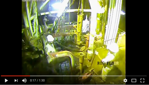 Drilling Rig Accident on rig floor