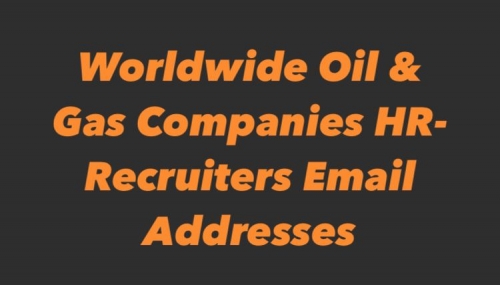 Oil & Gas Companies HR Email Addresses